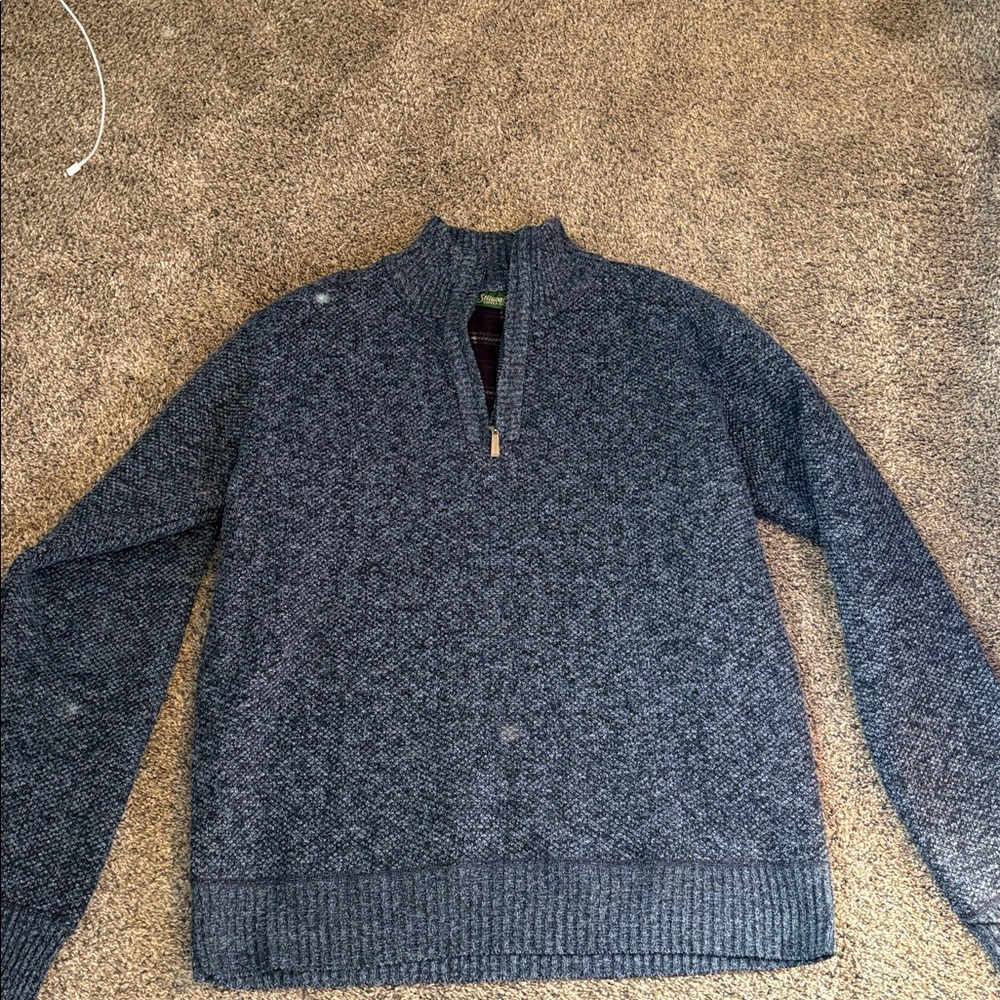 Stillwater Supply Co. 1/4 Zip Sweater Fleece Lined Mens L Pullover gorpcore warm